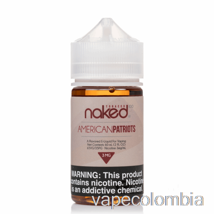 Kit Completo De Vapeo American Patriots - Nude 100 Tabaco - 60ml 6mg